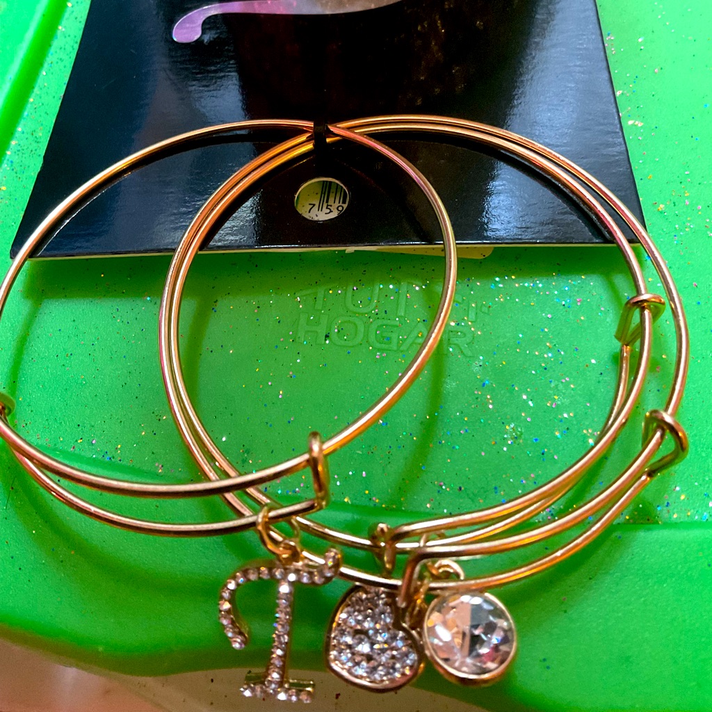 Letter”T” Initials Bangles
